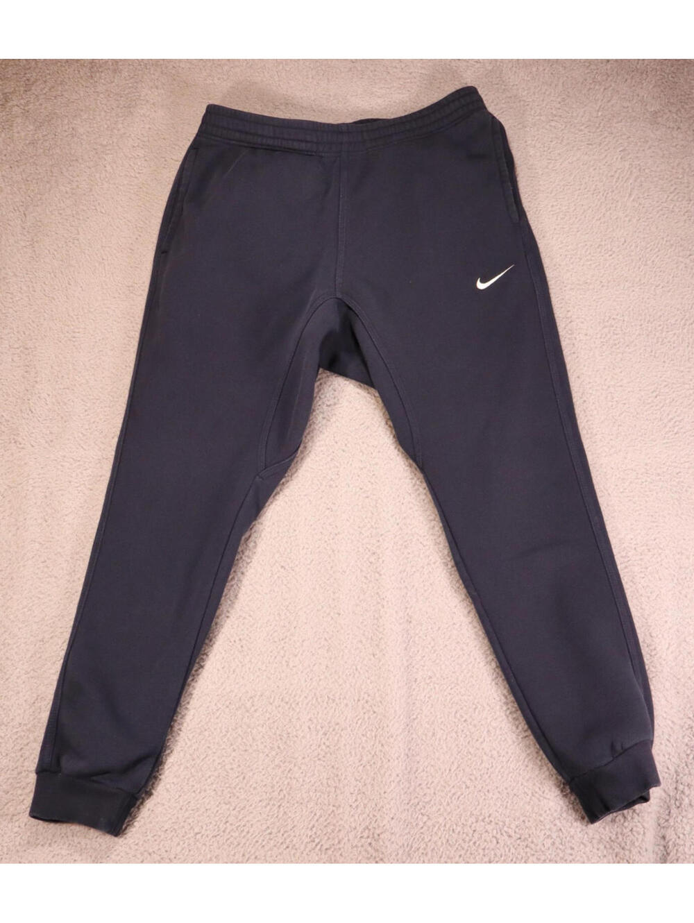 Nike Sweatpants Navy Blue Gusset Cuffed Made USA Medium y2k